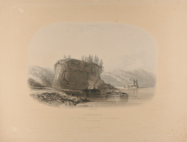 TOWER-ROCK, VIEW ON THE MISSISSIPPI