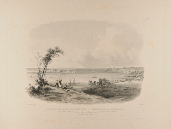 ENTRY TO THE BAY OF NEW-YORK TAKEN FROM STATEN ISLAND