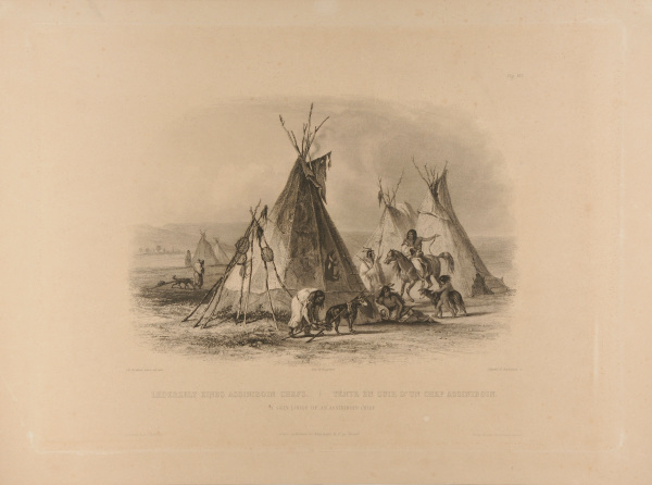 A SKIN LODGE OF AN ASSINIBOIN CHIEF