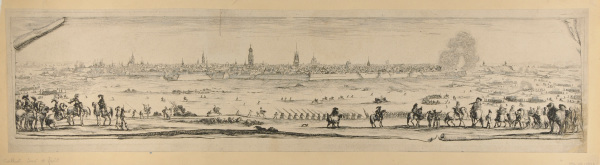 TROOPS ON A PLAIN NEAR A CITY