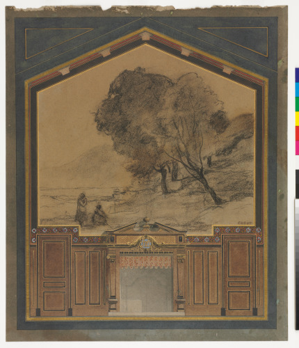 STUDY FOR WALL DECORATION IN DAUBIGNY'S STUDIO (WINDOW WALL)