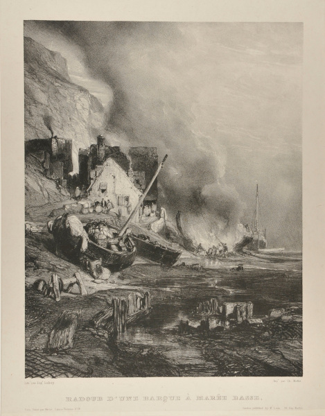 REFITTING A BOAT AT LOW TIDE