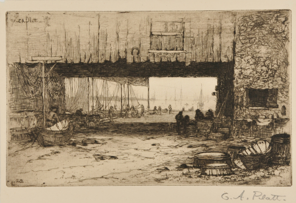 Interior of Fish-houses