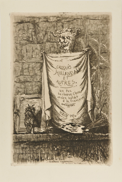 Frontispiece from the series “Croquis hollandais et autres”