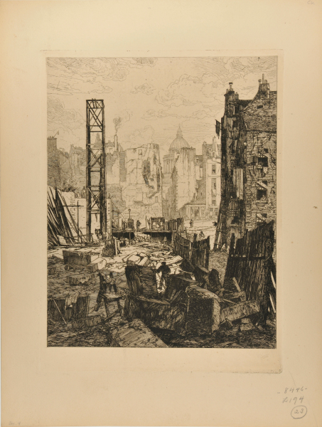DEMOLITIONS FOR THE DRILLING OF THE BOULEVARD ST. GERMAIN