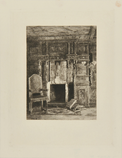 FIREPLACE IN THE OAK GALLERY