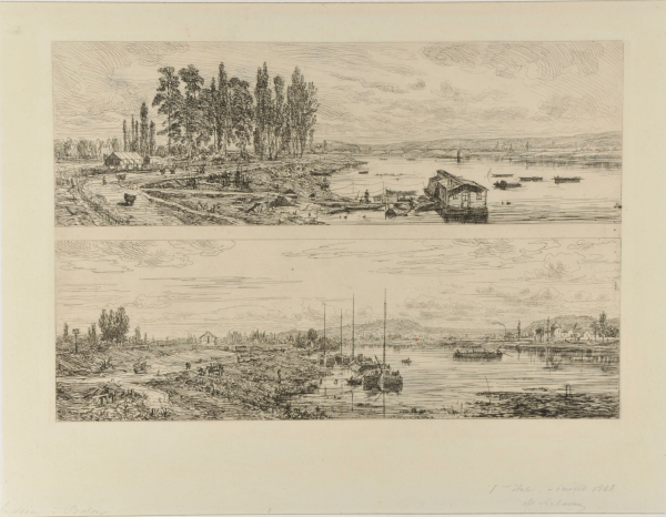 THE BANKS OF THE SEINE AT BEZONS; THE BANKS OF THE SEINE NEAR ARGENTEUIL