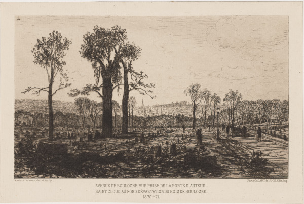 AVENUE DE BOULOGNE, VIEW TAKEN FROM THE PORTE D'AUTEUIL