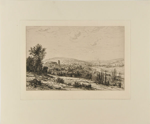 LANDSCAPE, RIVER TO RIGHT