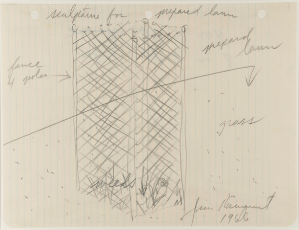 DESIGN FOR "SCULPTURE FOR PREPARED LAWN"