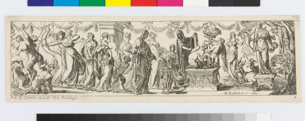 Sacrifice of a Female Satyr and Two Little Satyrs