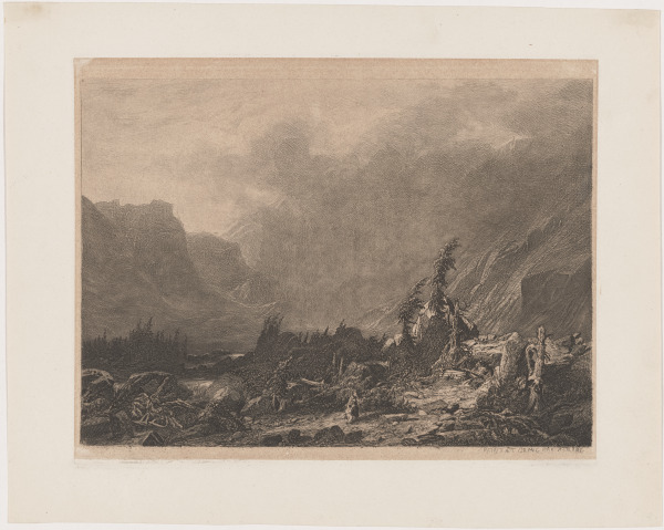 THE CABIN WRECKED BY THE STORM