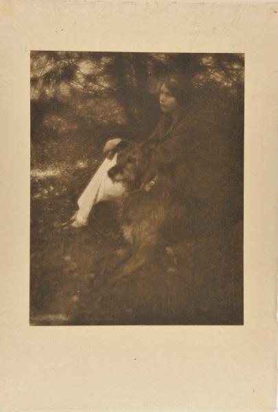 GIRL WITH DOG