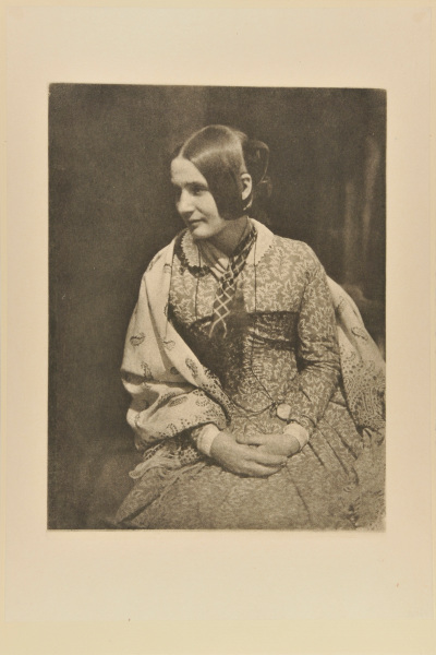 LADY IN FLOWERED DRESS