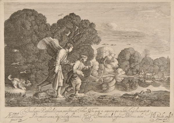 TOBIAS WITH THE FISH AND ANGEL