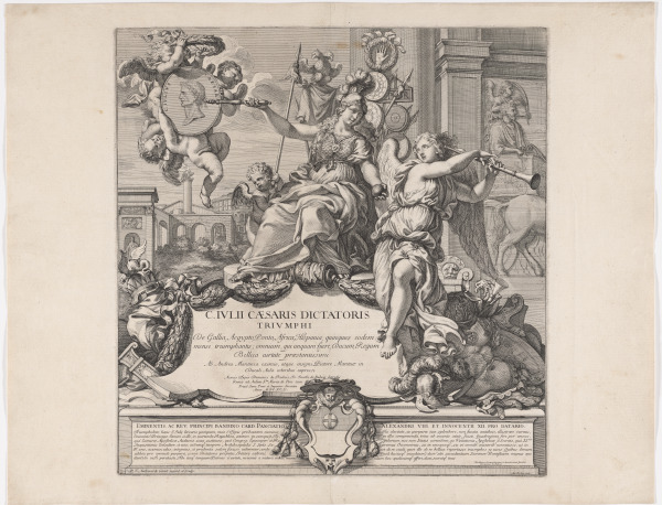 Title Plate from the series “The Triumph of Caesar”