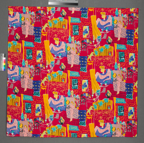 FABRIC WITH MATISSE-INSPIRED MOTIFS