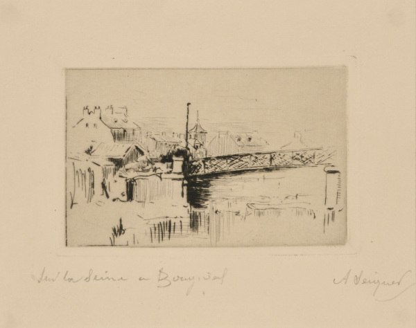 BRIDGE OVER THE SEINE AT BOUGIVAL