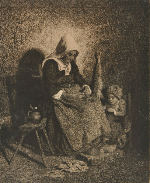 SPINNER AND CHILD (SECOND PLATE)