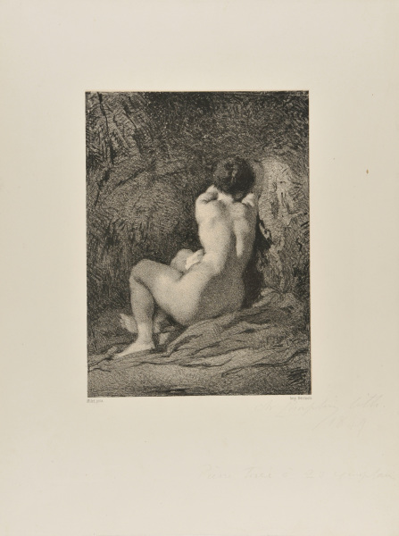 STUDY OF A YOUNG BOY, VIEW FROM THE BACK