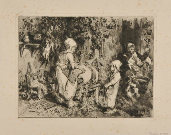 Interior of a Butcher Shop