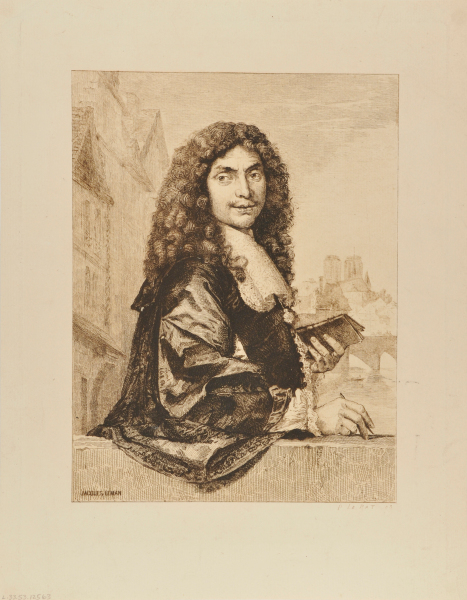 PORTRAIT OF A WRITER WITH NOTRE-DAME IN THE BACKGROUND