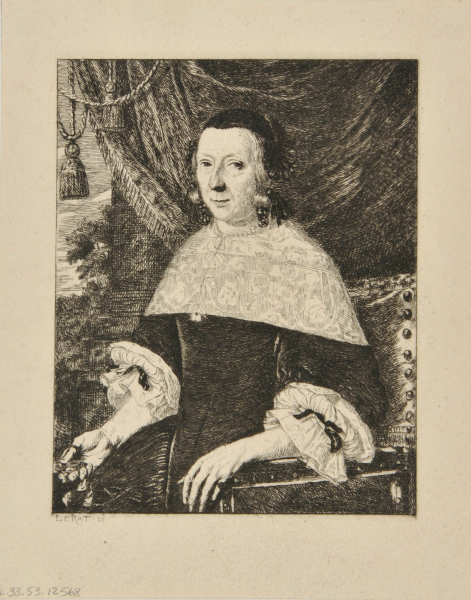 Portrait of a seated woman