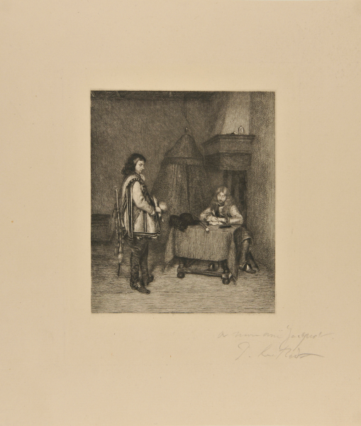 Soldier writing letter