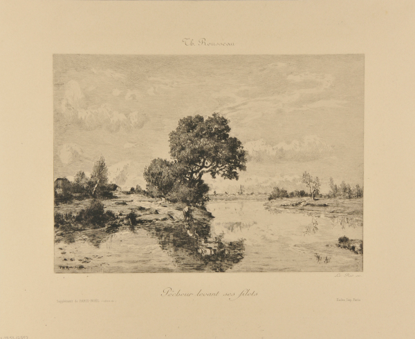 Pêcheur levant ses filets