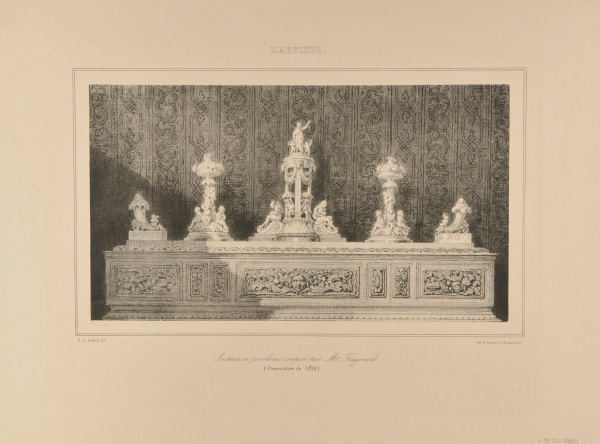 Surtout en porcelaine composé par M. Fragonard (Exposition de 1838)