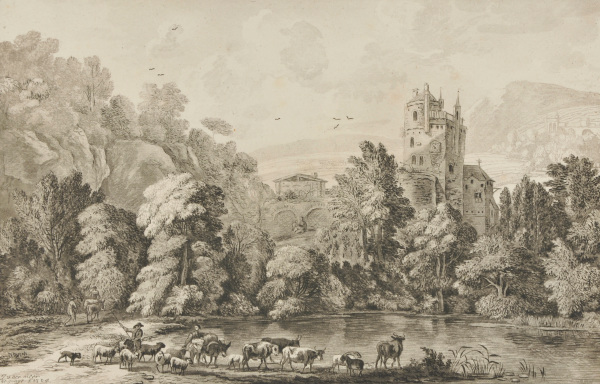 Paysage avec Troupeauy, after J. van der Meer der Jonge