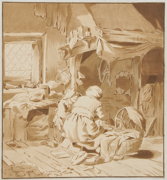 INTERIOR WITH TWO WOMEN