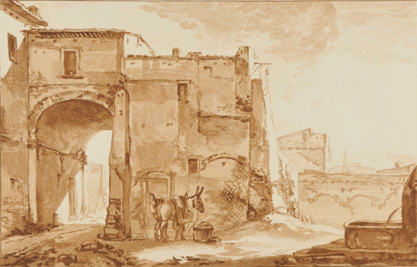 Vue d'une ville Italienne