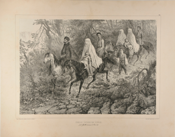 Famille Tatare en Voyage from Voyage dans la Russie Meridionale et la Crimee