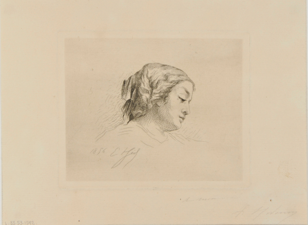 Head of a Woman, slightly bent