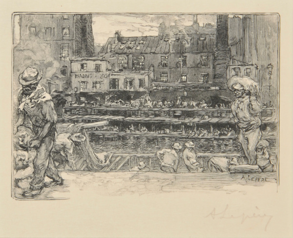 PLASTER UNLOADERS, CANAL SAINT MARTIN