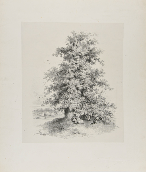 Figures Under a Tree