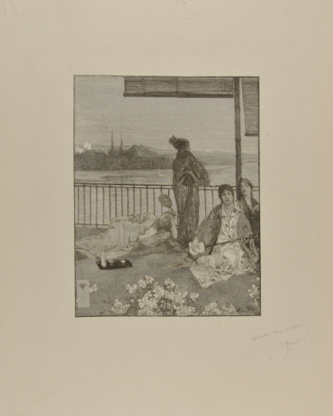 VARIATIONS IN FLESH COLOUR AND GREEN - THE BALCONY