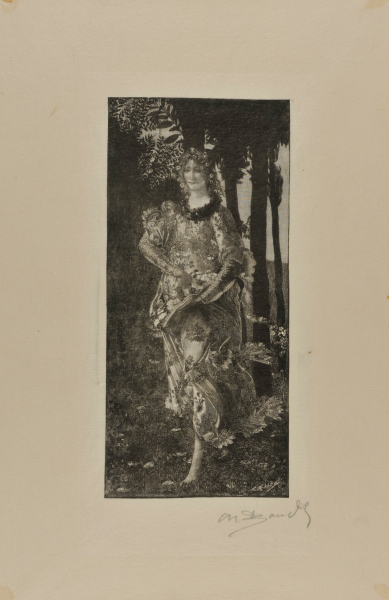 FIGURE OF FLORA IN BOTTICELLI'S "ALLEGORY OF SPRING"