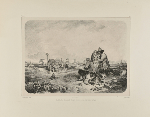 PAULUS POTTER DRAWING OUTDOORS IN THE HAGUE