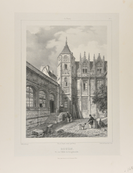 ROUEN: VIEW FROM THE HOTEL DE BOURGTHEROULDE