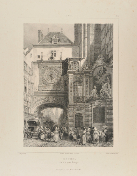 ROUEN: VIEW OF THE GREAT CLOCK