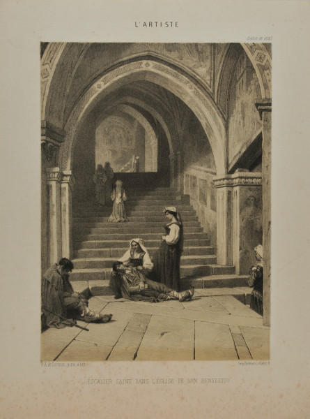 HOLY STAIRCASE IN THE CHURCH OF SAN BENEDETTO