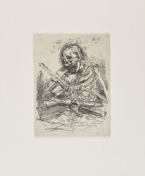 DEATH PLAYING A VIOLIN