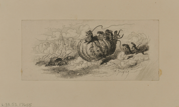 CINDERELLA'S PUMPKIN CARRIAGE DRIVEN BY MICE