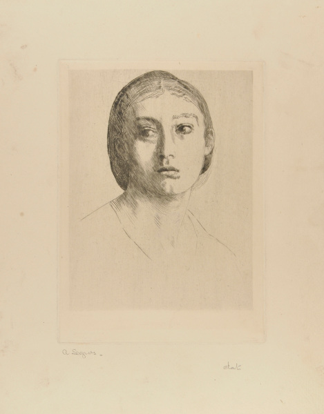HEAD OF A YOUNG GIRL