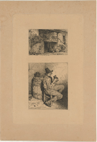 FRONT STAIRS OF A HOUSE; DRINKER