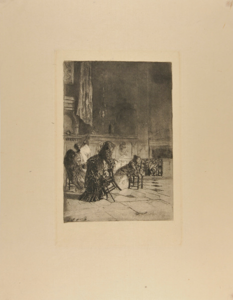 INTERIOR OF CHURCH IN MILAN