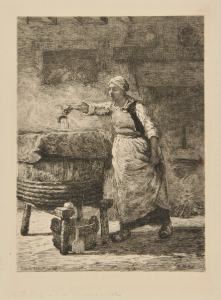 Lessiveuse, after Millet