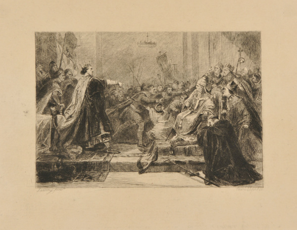 King Accusing the Pope